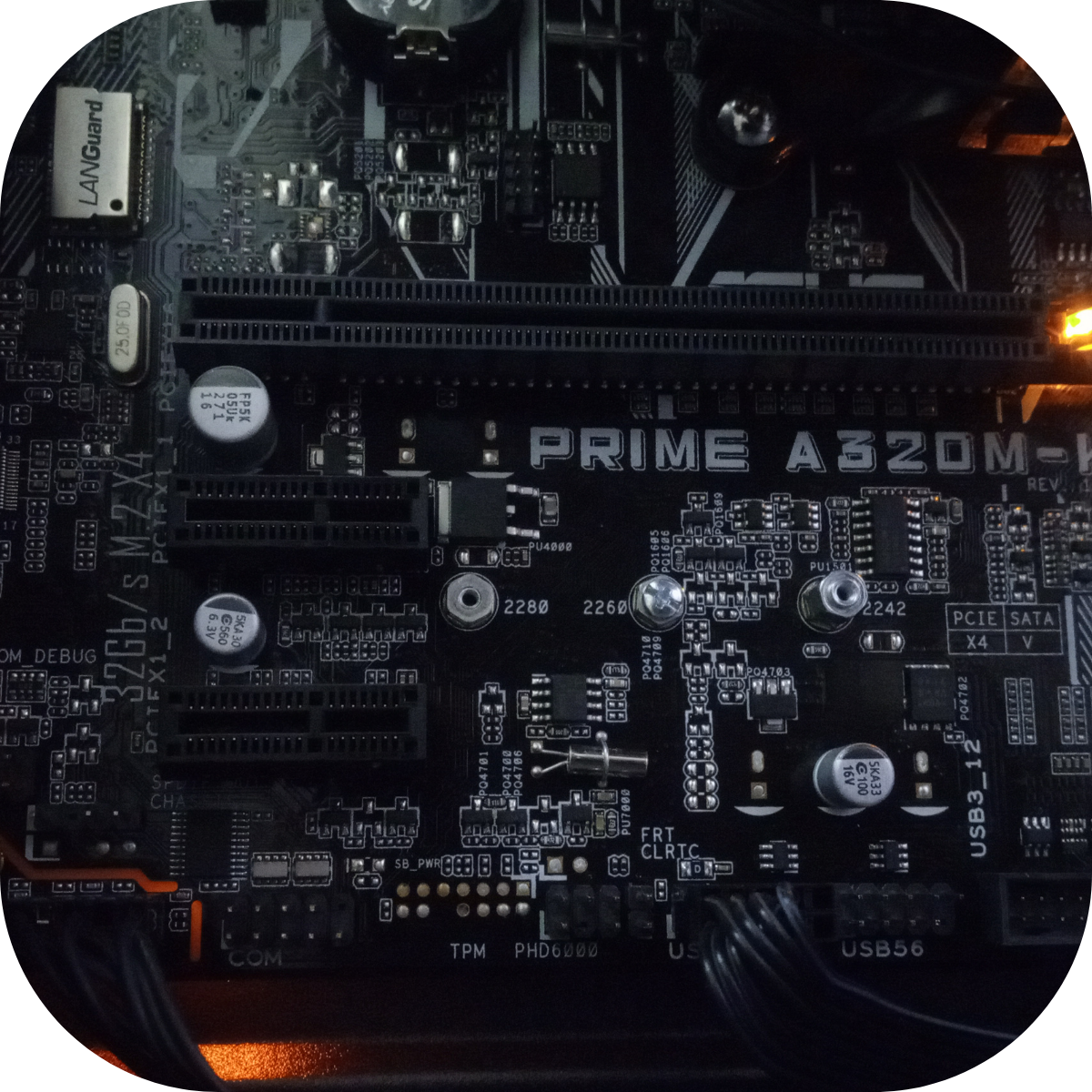 microchip processor circuit board